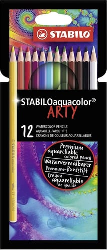Stabilo - Aquacolor farveblyanter ARTY, 12 stk - picture