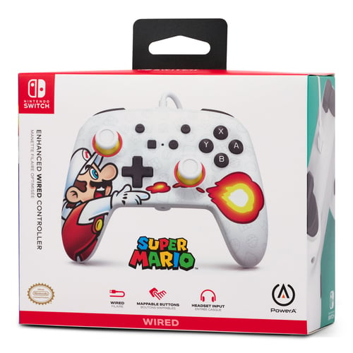 PowerA Enhanced Wired Controller for Nintendo Switch - Fireball Mario - picture
