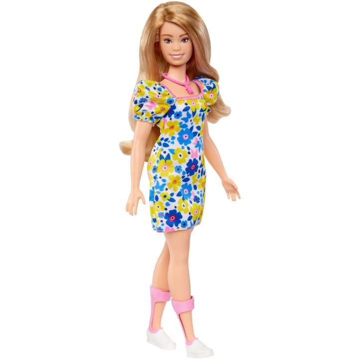 Barbie - Fashionistas - Down Syndrome Wearing Floral Dress (HJT05)_0