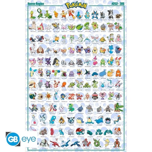 POKEMON - Poster Maxi 91.5x61 - Hoenn Pokemon - picture