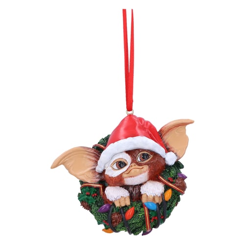 Gremlins Gizmo in Wreath Hanging Ornament 10cm - picture