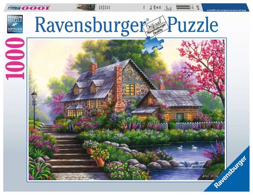 Ravensburger - Pussel 1000 - Romantisk stuga (10215184)_0
