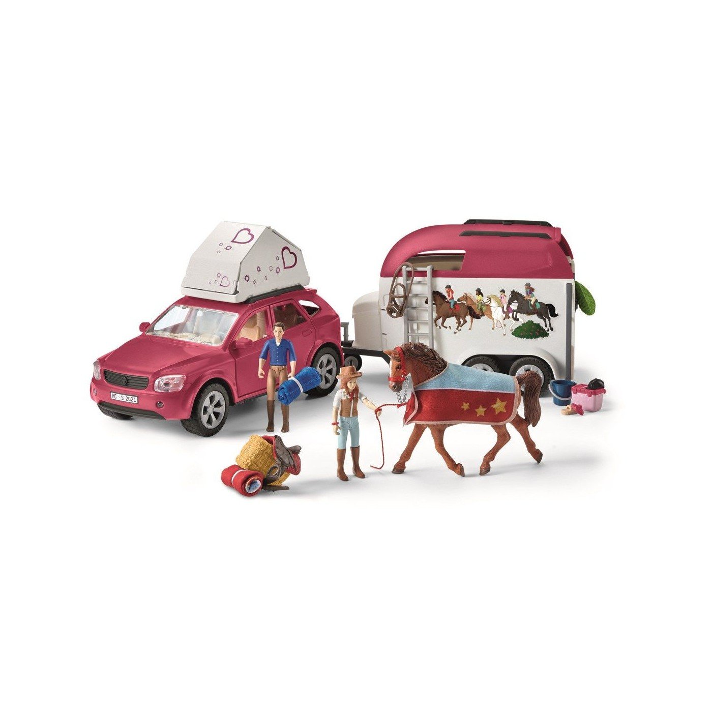 Schleich - Horse  Club - Horse Adventures with Car and Trailer (42535)_0