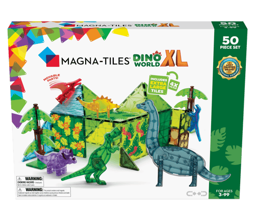 Magna Tiles - Dinosaur Verden XL 50 stk sæt - picture