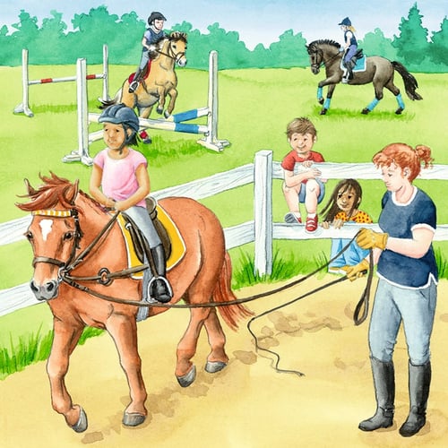 Ravensburger - A day At The Stables 3x49p - picture