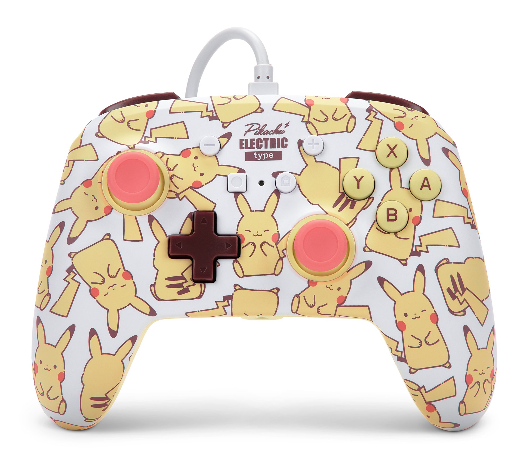 PowerA NSW ENH Wired Controller - Pikachu Blush/ Nintendo Switch_0
