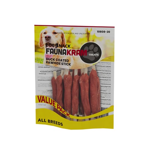 Faunakram - Snack  duckcoated rawhide stick 300g_0