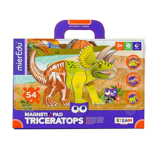 mierEdu - Magnetisk legetavle - Triceratops - picture