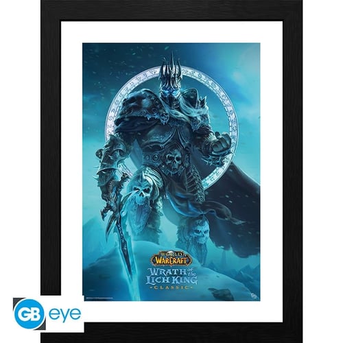 WORLD OF WARCRAFT - Inramat tryck Lich King (30x40) - picture