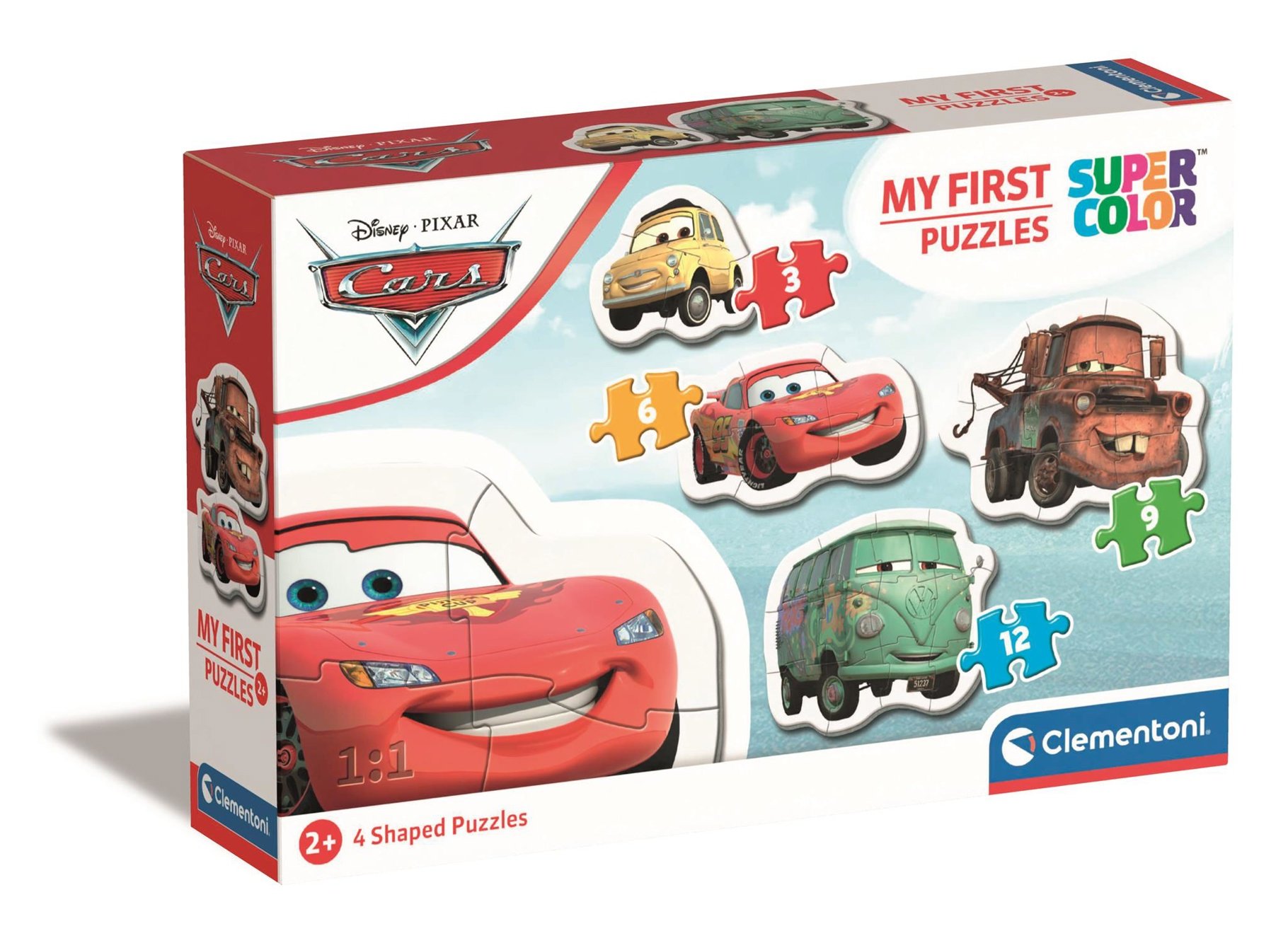 Clementoni - My first puzzle 3-6-9-12 pcs - Disney Cars (20804)_0