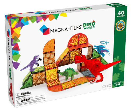 Magna-Tiles - Dinosaur Verden 40 stk. sæt_0