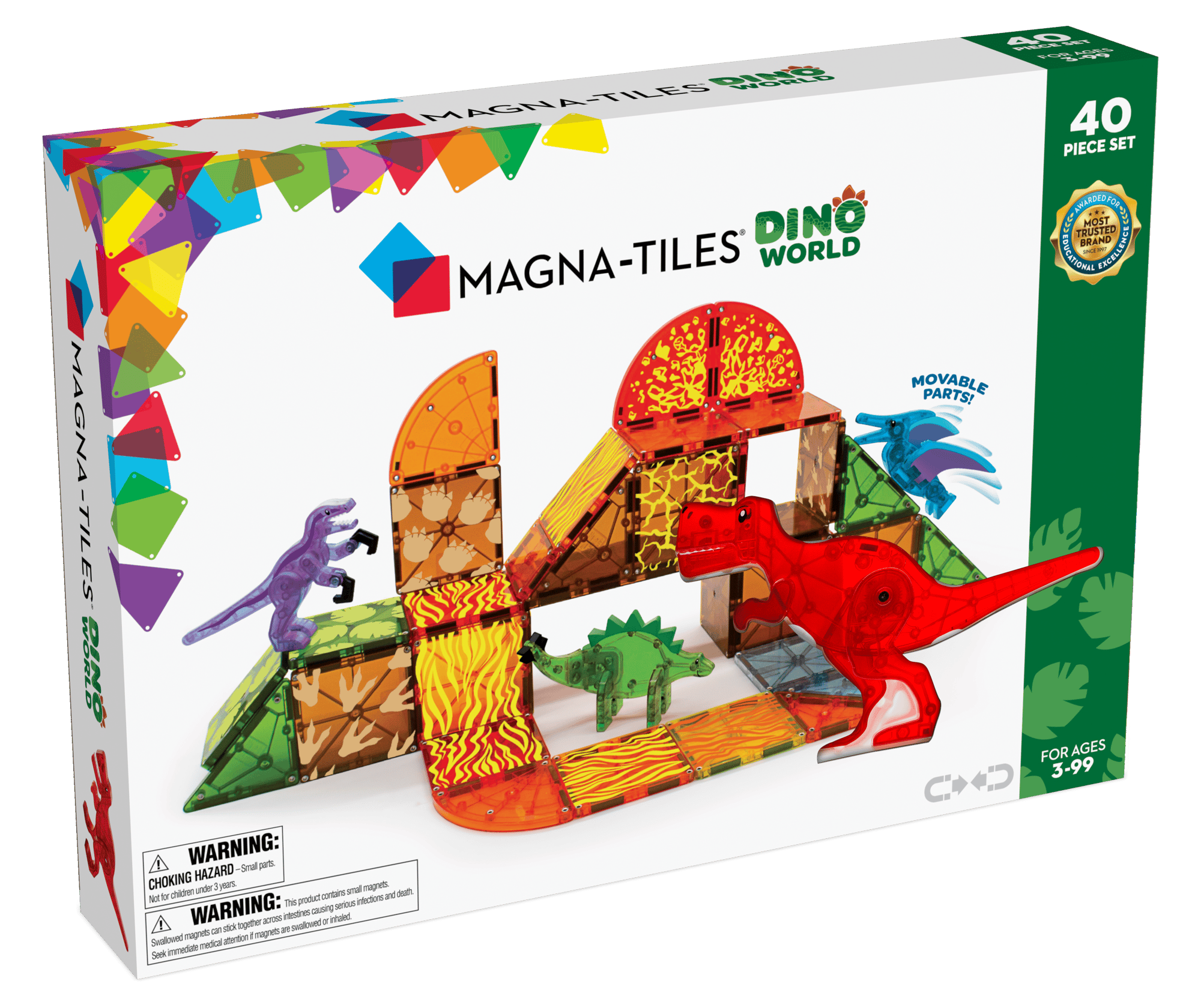 Magna-Tiles - Dino World 40 pcs set (90232)_0