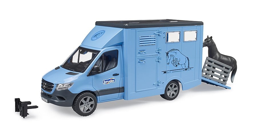 Bruder - MB Sprinter Animal Transporter & 1 horse (02674)_0