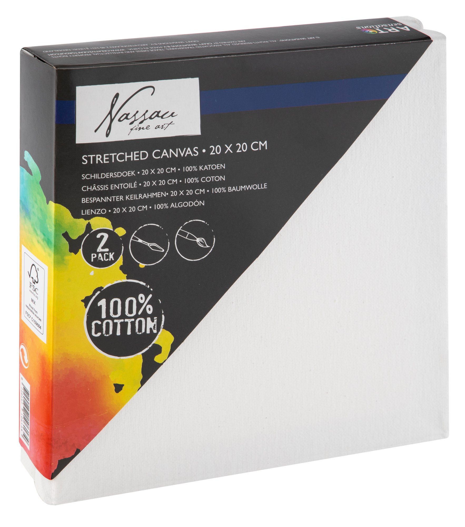 Nassau - Canvas 20x20cm (Packed by 2)  - (K-AR1000/GE)_0