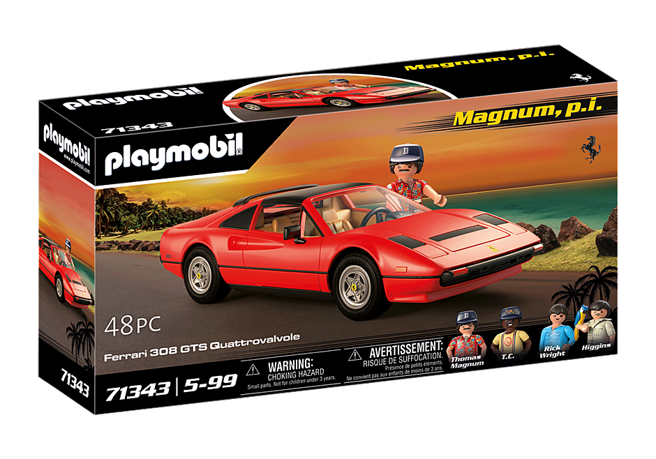 PLAYMOBIL - Magnum, p.i. Ferrari 308 GTS Quattrovalvole (71343)_0