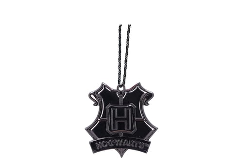 Harry Potter Hogwarts Crest (Silver) Hanging Ornament 6cm - picture