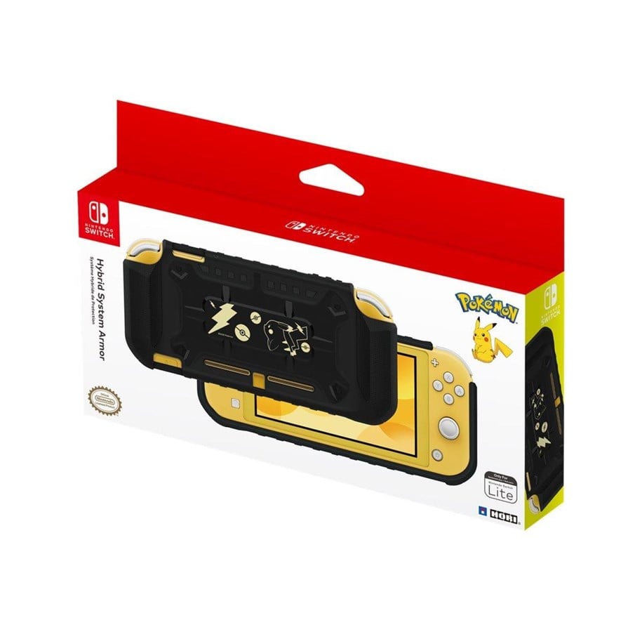 HORI Switch Lite Hybrid System Armor - Pokémon Pikachu Black & Gold_0