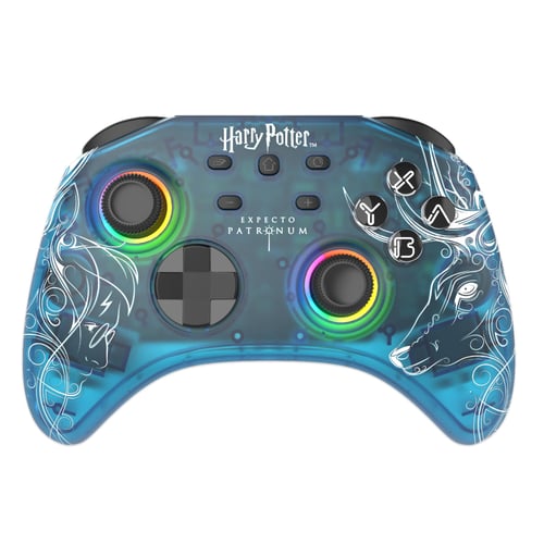 Trade Invaders Harry Potter Expecto Patronum Blue Gamepad Nintendo Switc - picture