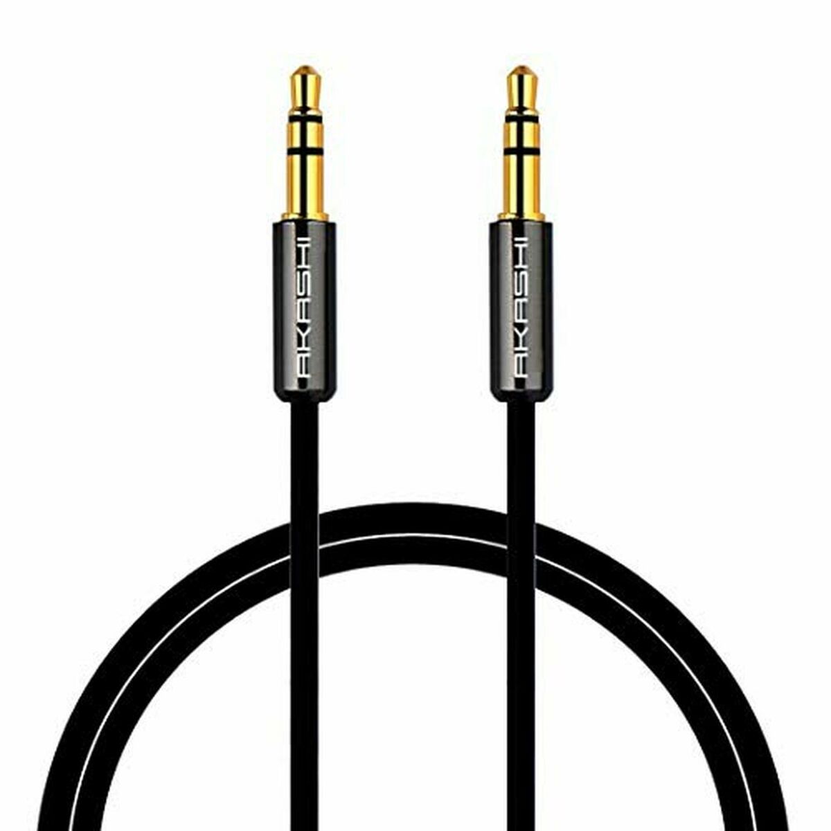 Audio Jack Cable (3.5mm) Akashi ALTJ 35 B 1 m Black_2