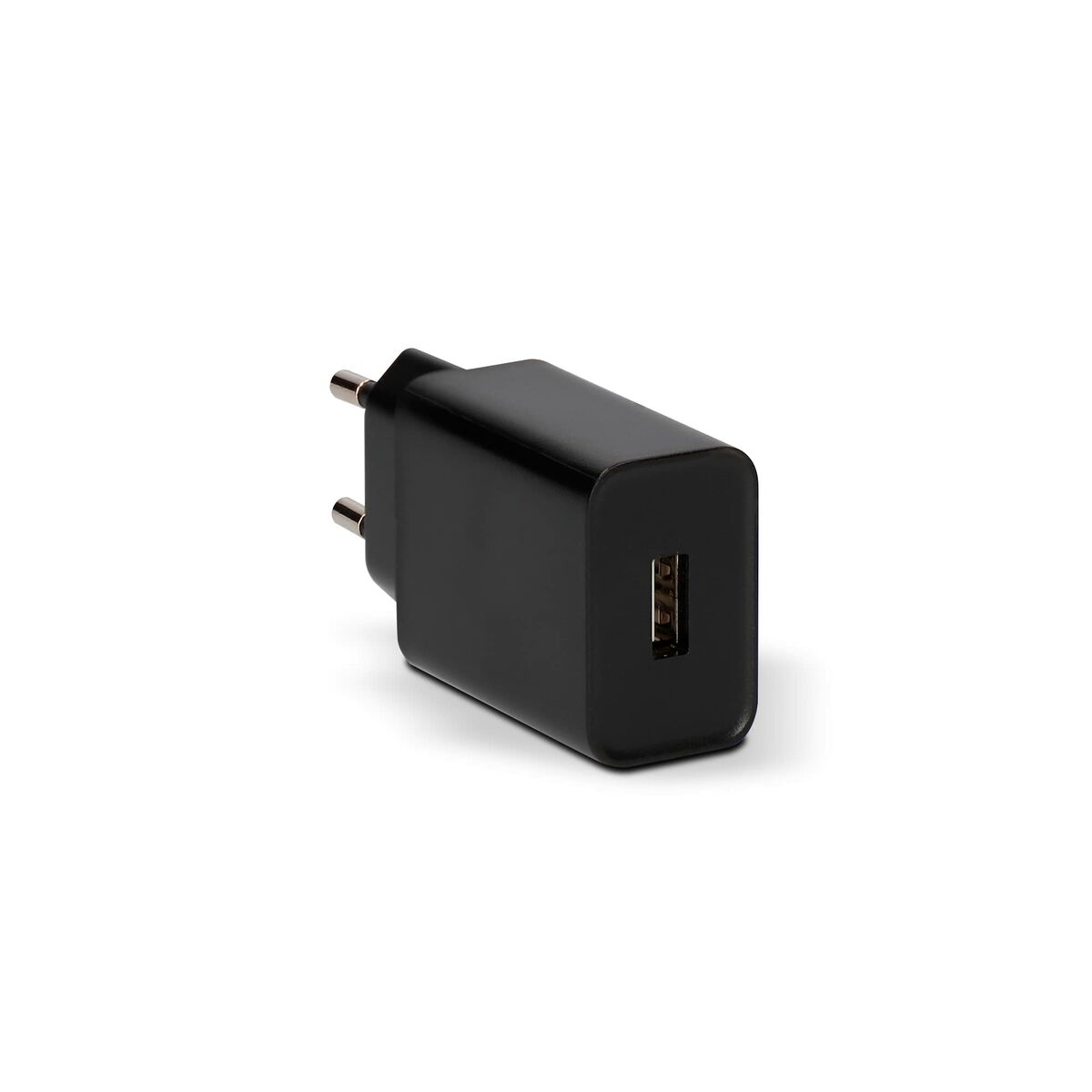 Wall Charger + USB A to USB C Cable KSIX USB Black_5