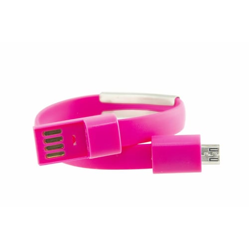 Micro USB armbåndskabel Contact 23 cm Pink_5