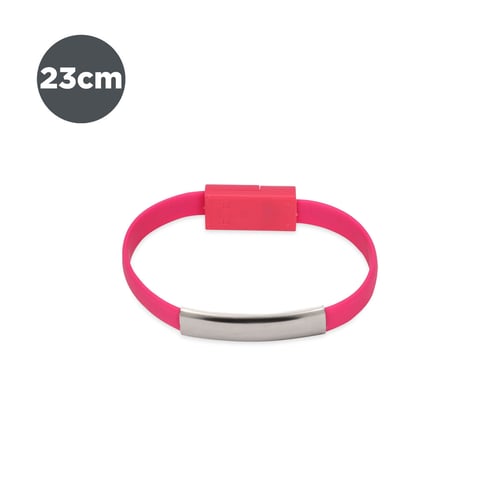 Micro USB armbåndskabel Contact 23 cm Pink_6