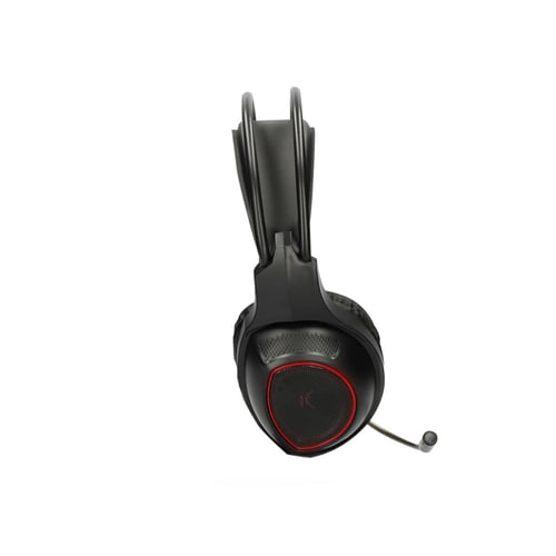 Gaming headset med mikrofon KSIX Drakkar USB LED Sort Rød_20