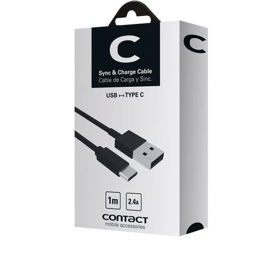 USB A til USB C-kabel Contact (1 m) Sort_6