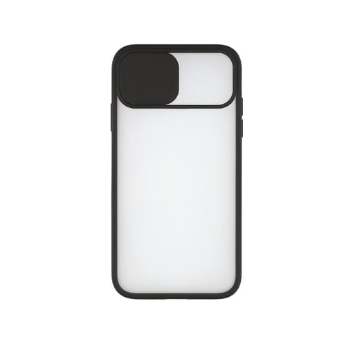 Cover til mobiltelefon med kant af TPU iPhone 12 Mini KSIX Duo Soft Cam Protect Sort_4