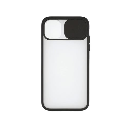 Cover til mobiltelefon med kant af TPU iPhone 12 Mini KSIX Duo Soft Cam Protect Sort_8