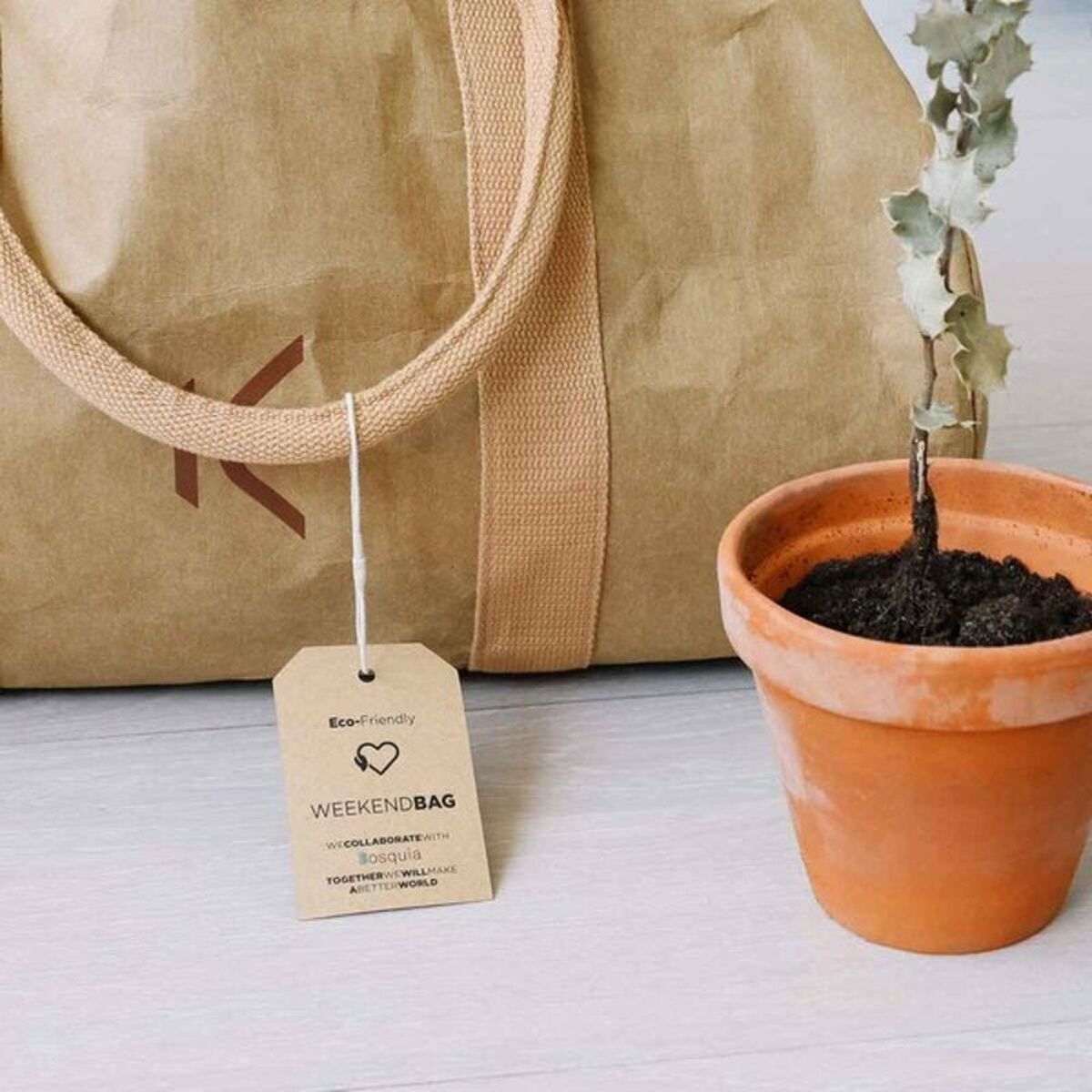 Sports Bag KSIX WeekendBag Eco-friendly kraft paper Brown_4