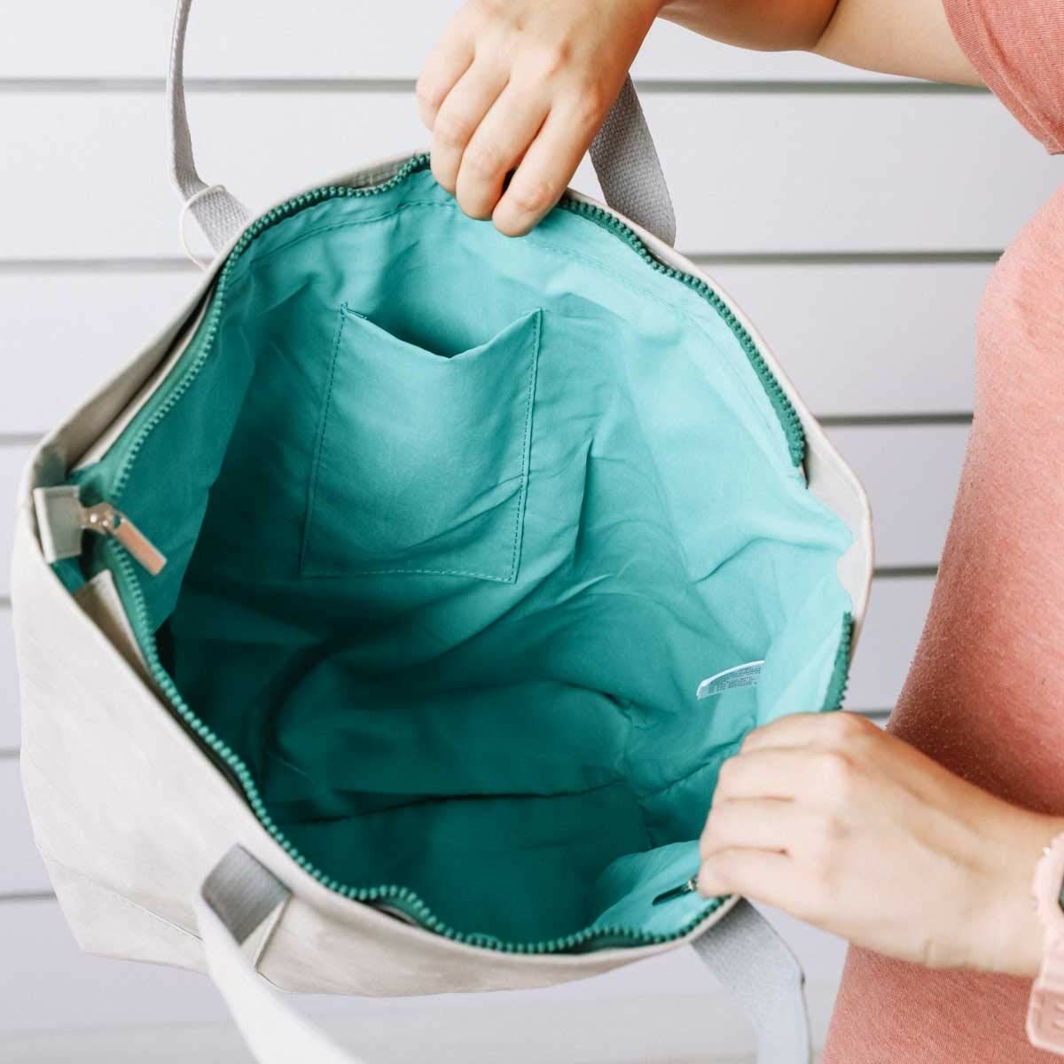 Shopping Bag KSIX kraft paper Polyester Grey_12