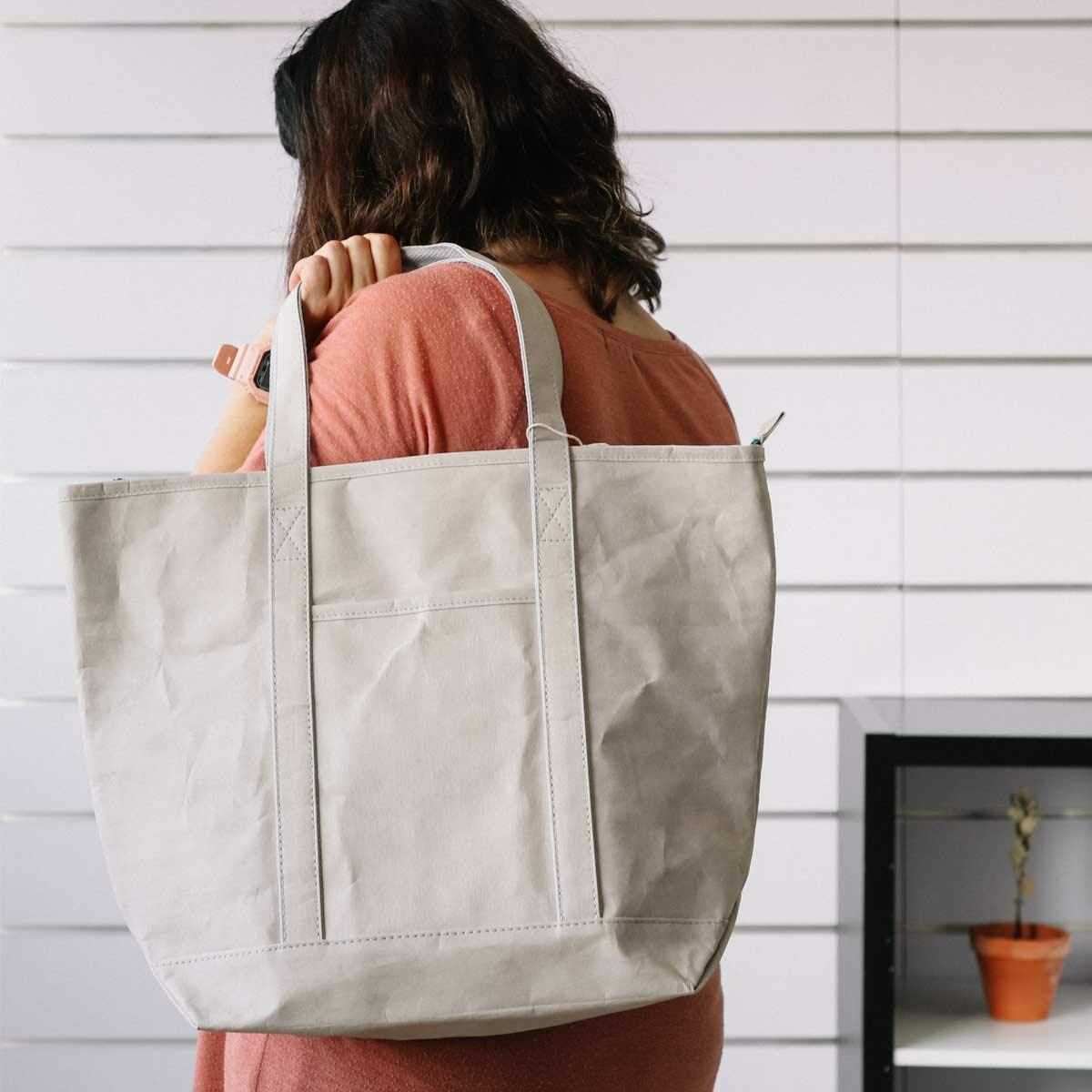 Shopping Bag KSIX kraft paper Polyester Grey_16