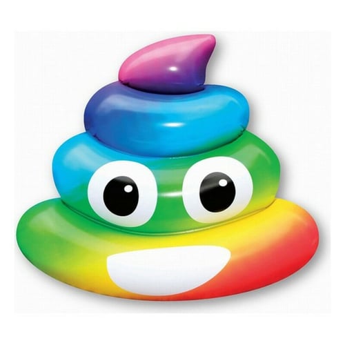 Luftmadras Rainbow Poo (107 x 121 x 26  cm)_1