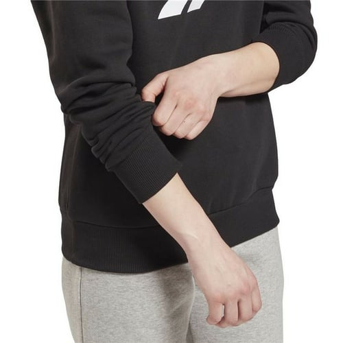 Sweaters uden Hætte til Kvinder Reebok Identity Logo W Sort_2