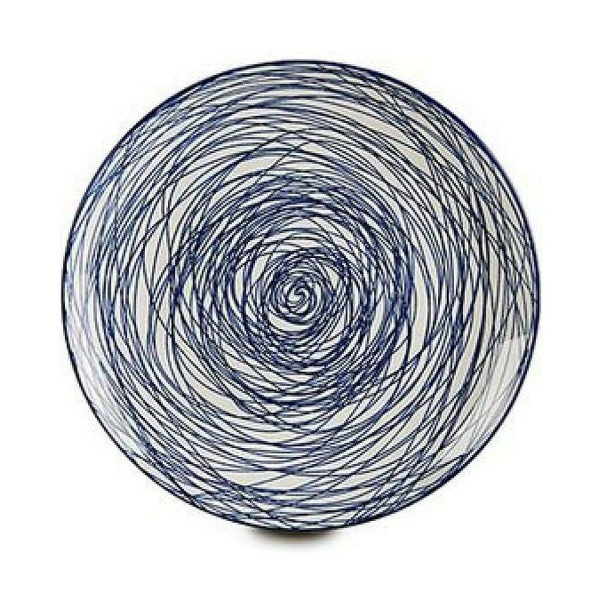 Flat plate Ø 24 cm Blue Porcelain Blue / White_6