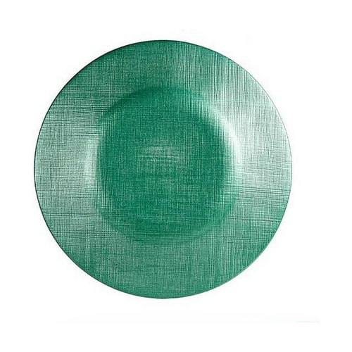 Plosek krožnik Vivalto Grøn Krystal (21 x 2 x 21 cm)_0