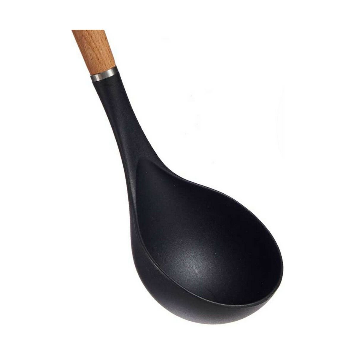 Ladle Brown Black Nylon beech wood (8 x 3 x 32,5 cm)_4