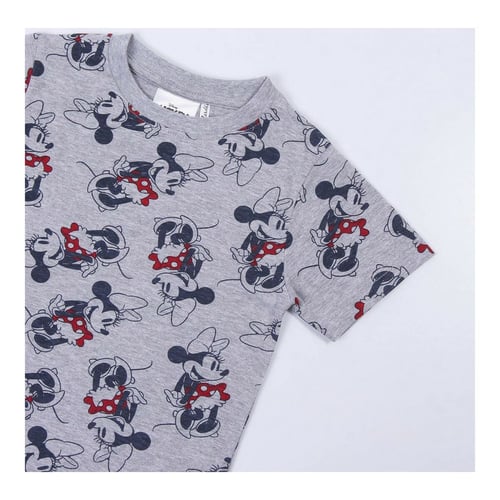 Børne Kortærmet T-shirt Minnie Mouse Grå_3