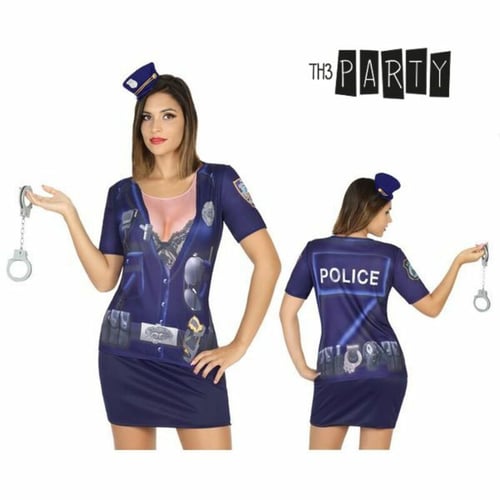T-shirt för vuxna Th3 Party 8201 Kvinnlig polis_1