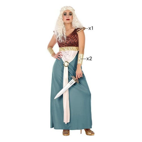 Kostume til voksne Middelalder prinsesse (3 pcs)_1