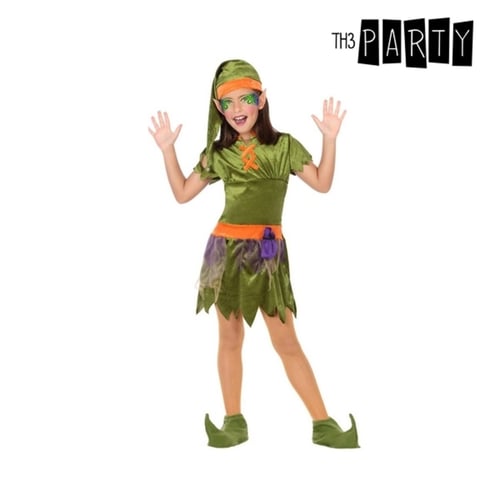 Kostume til børn Trold Grøn (5 Pcs), str. 3-4 år_0