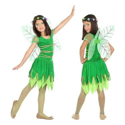 Maskeraddräkt för barn Vårfe Grön (2 pcs)_9