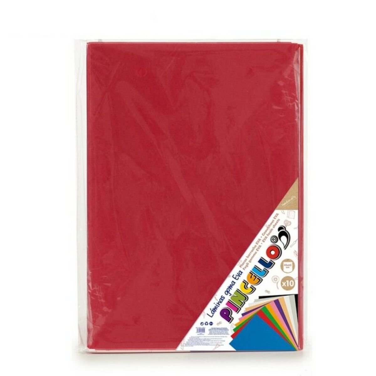 Paper Red Eva Rubber 10 (65 x 0,2 x 45 cm) (10 Pieces)_0