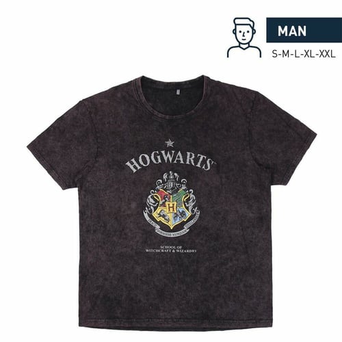 Kortærmet T-shirt til Mænd Harry Potter Mørkegrå - picture