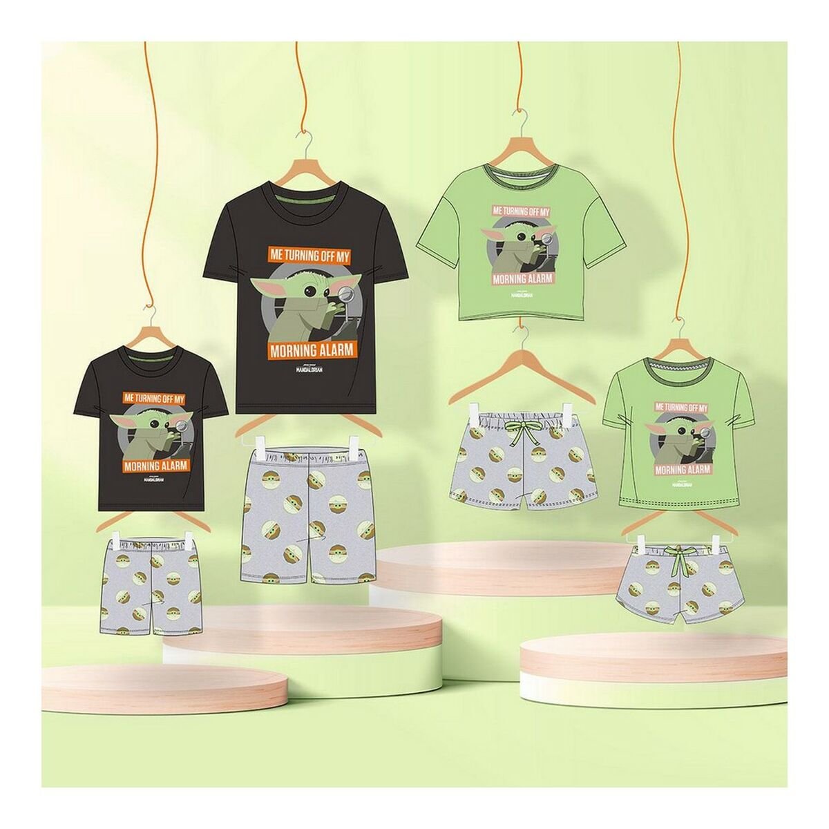 Children's pyjamas The Mandalorian Lady Light green_17