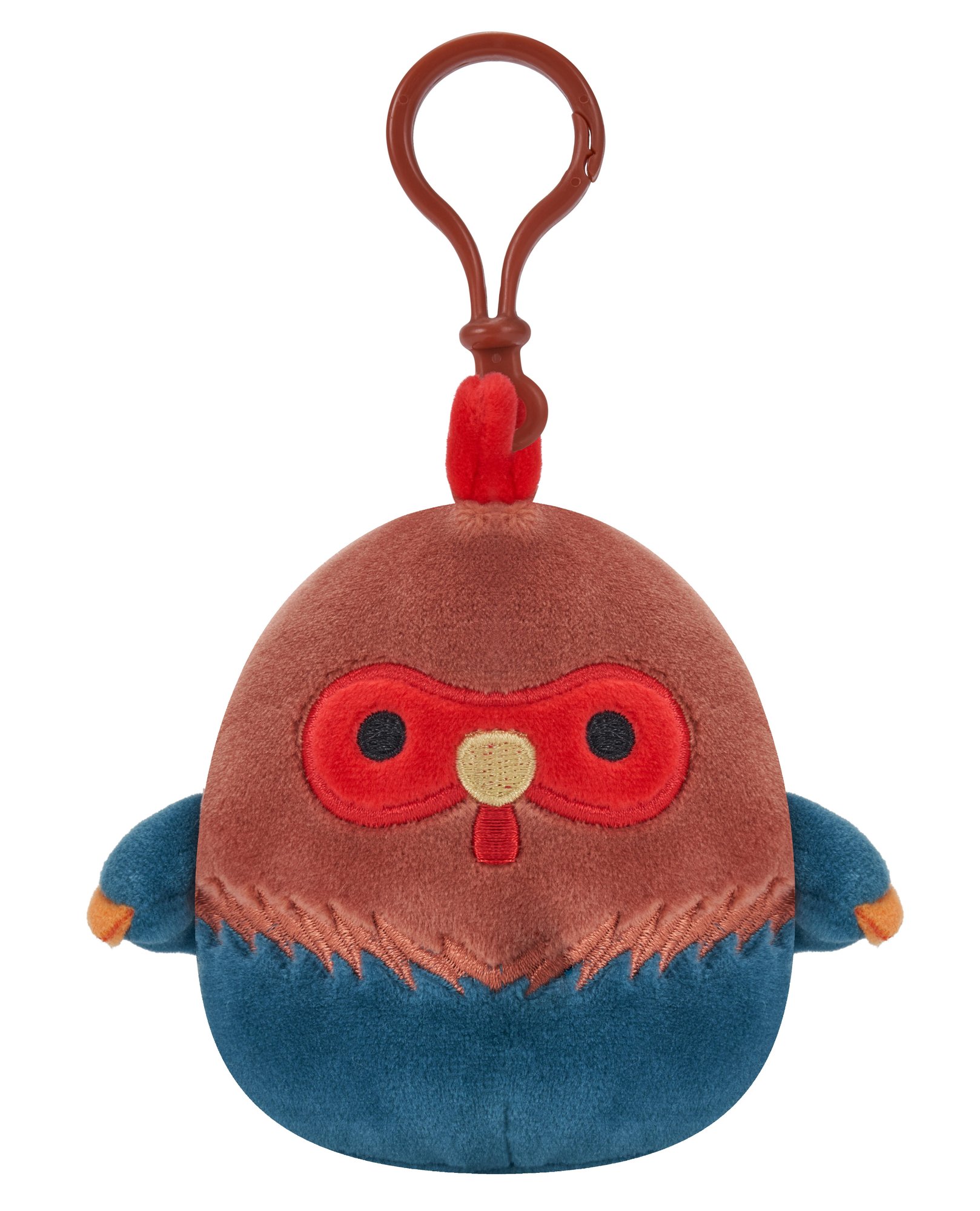 Squishmallows - Asst 9 cm P15 Clip On - Brown and Blue Rooster_0