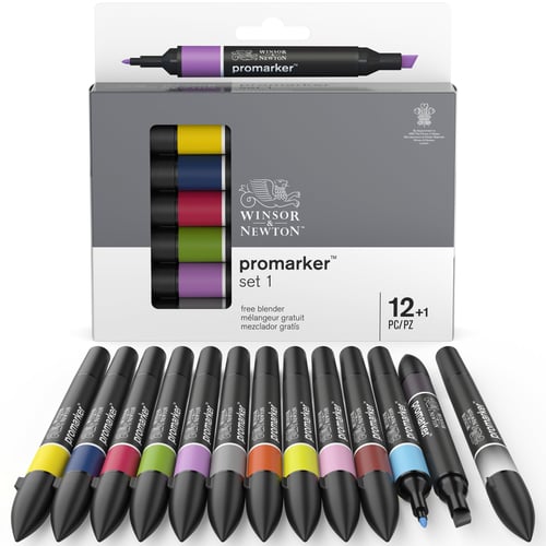 Winsor & Newton - Promarker Sæt #1 (12+1 stk) - picture