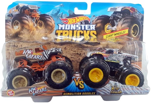 Hot Wheels - Monster Trucks 1:64 - HW Safari VS. Wild Streak (HWN58)_0
