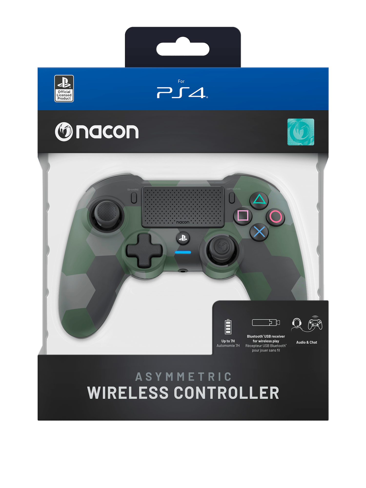 Nacon Wireless Dualshock 4 V2 Controller Asymmetric Camo Green (PS4)_0